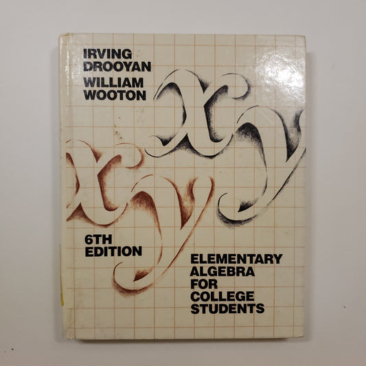 1984 Elementary Algebra For College Students-Red Barn Collections