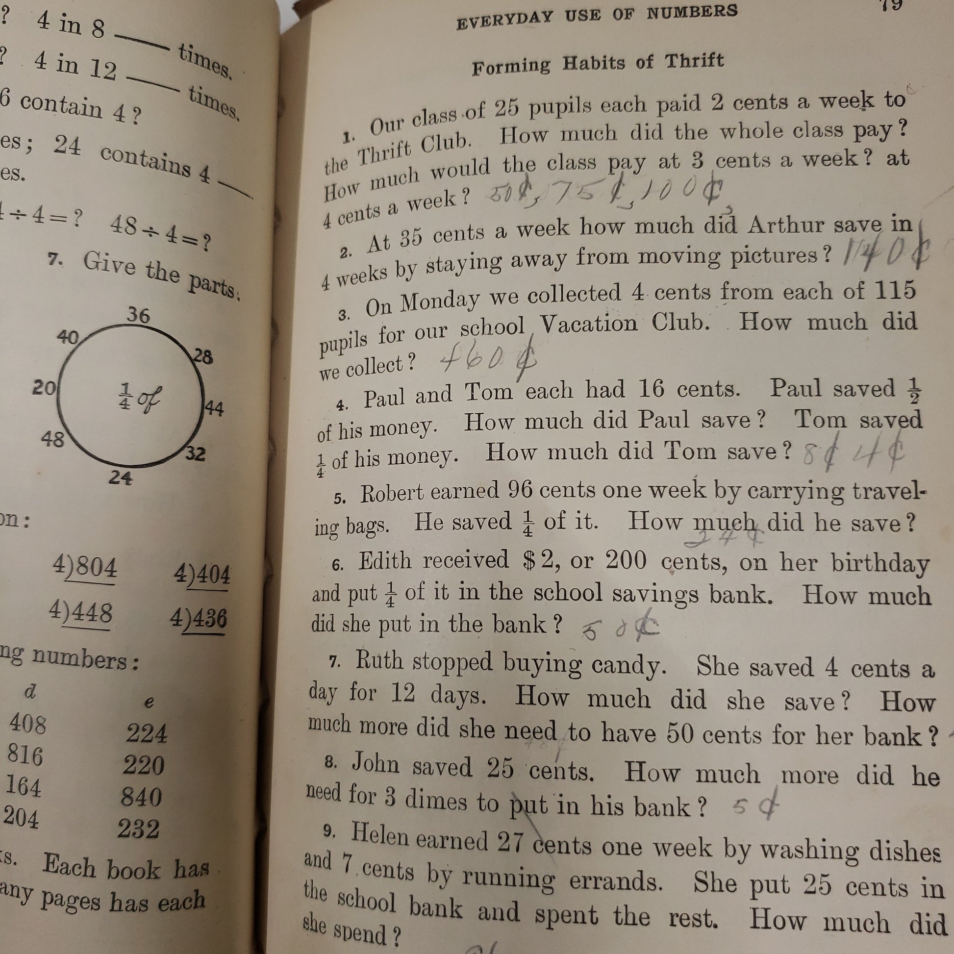 1919 Hamilton's Essentials of Arithmetic-Red Barn Collections
