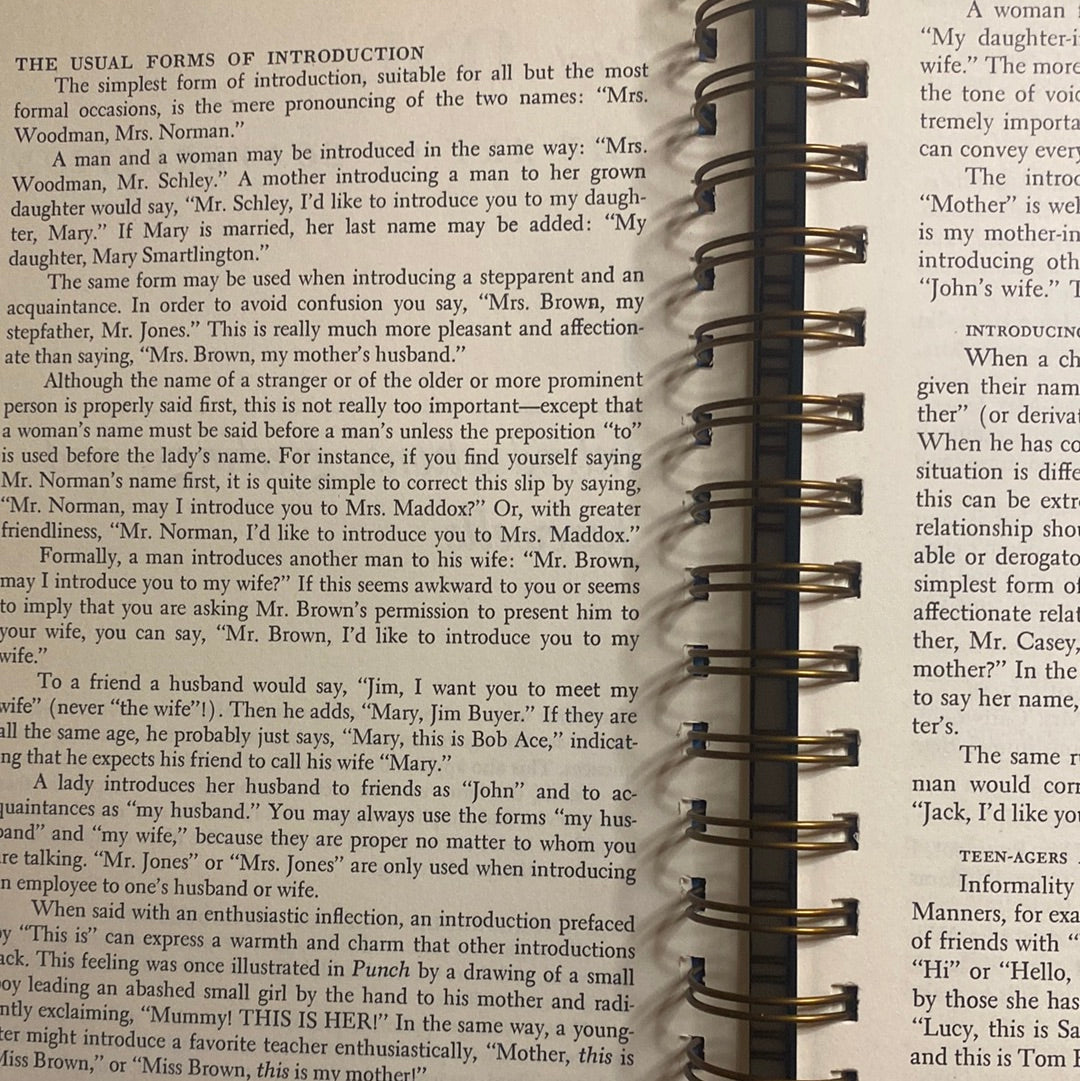Vintage Emily Post’s Etiquette-Red Barn Collections