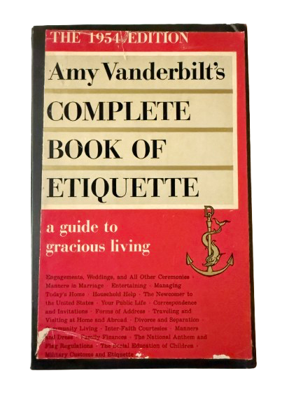 Amy Vanderbilt’s Complete Book of Etiquette — 1954-Red Barn Collections