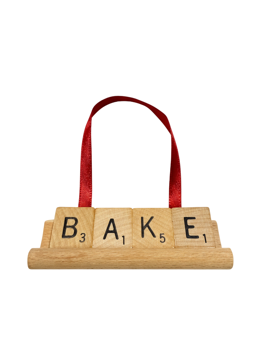 BAKE Scrabble Ornament-Red Barn Collections