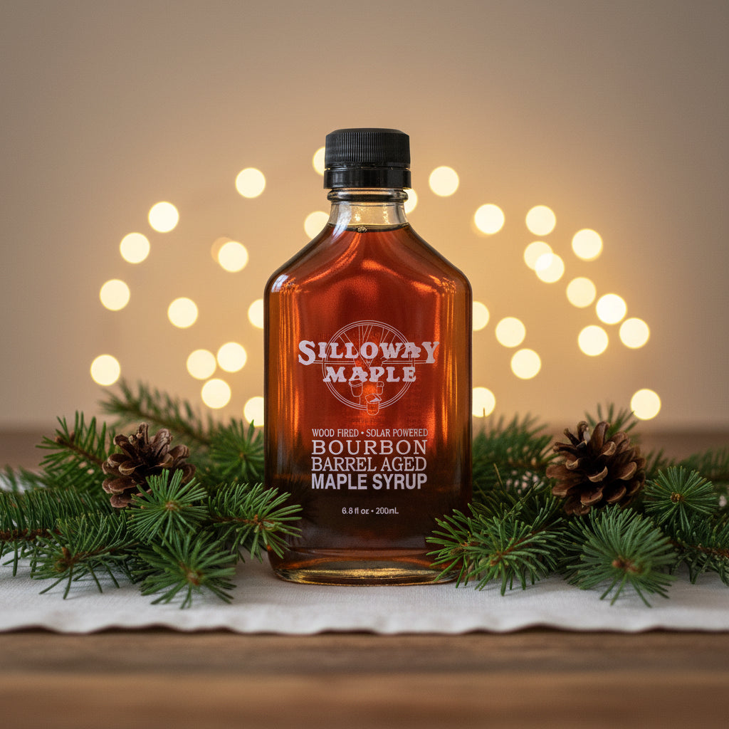Bourbon Barrel–Aged Vermont Maple Syrup (6.8 oz)-Red Barn Collections