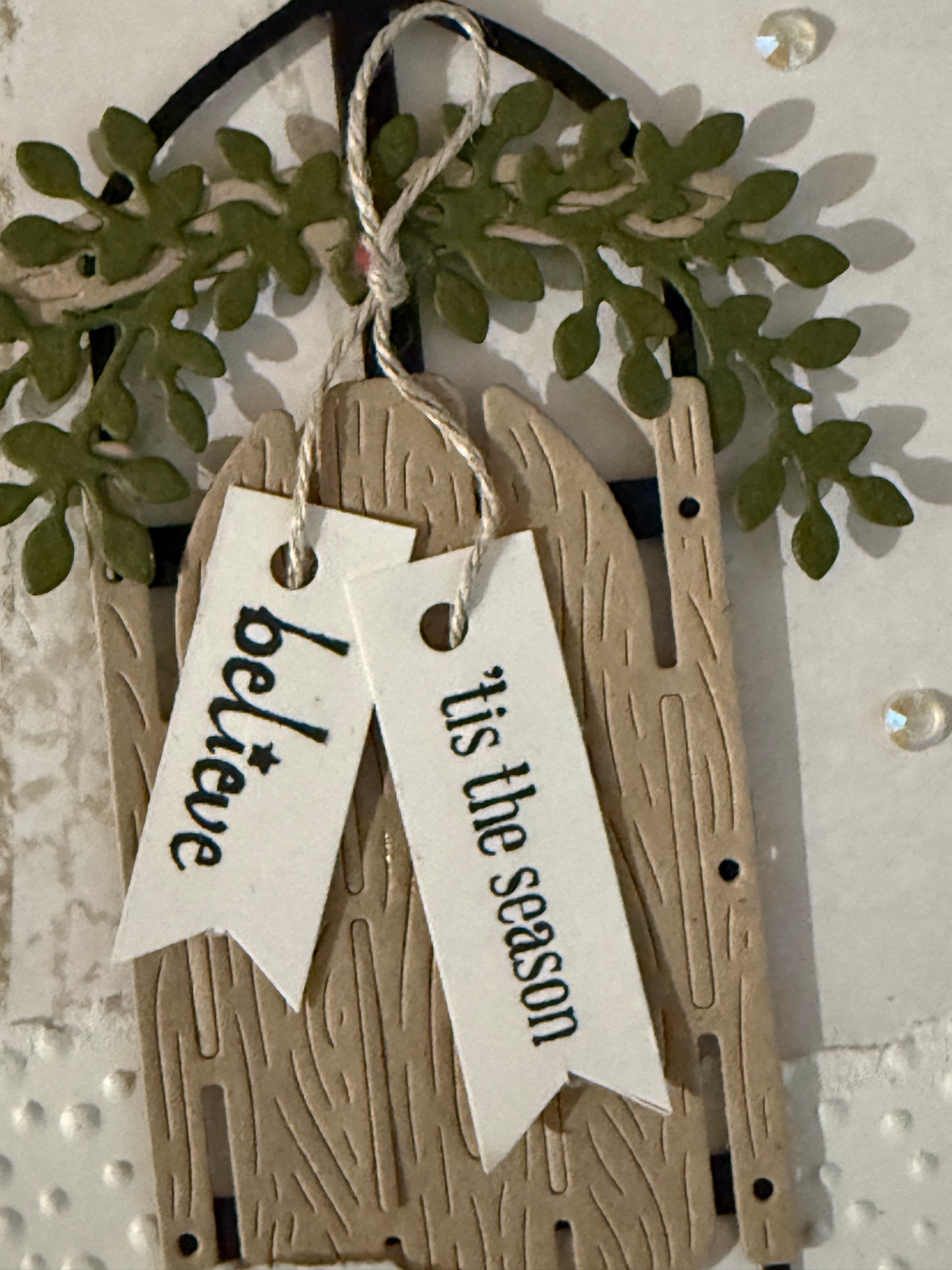 Believe — ’Tis the Season — Handcrafted Card by Anne-Red Barn Collections