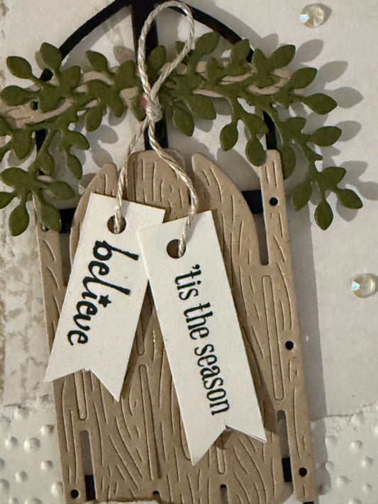 Believe — ’Tis the Season — Handcrafted Card by Anne-Red Barn Collections