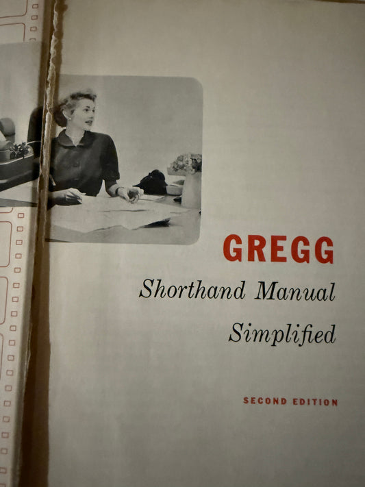 Gregg Shorthand Manuel-Red Barn Collections