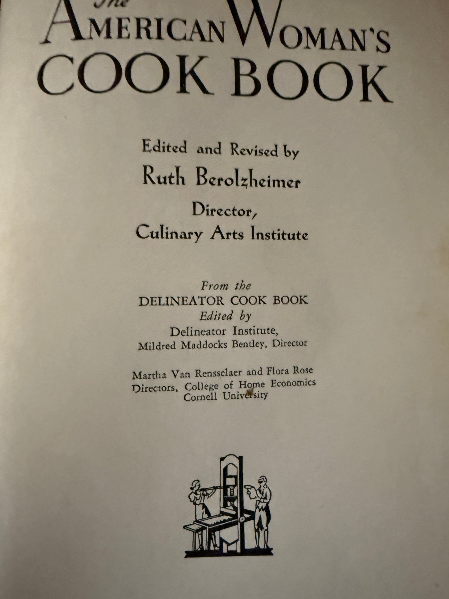 The American Woman’s Cook Book - 1934-Red Barn Collections
