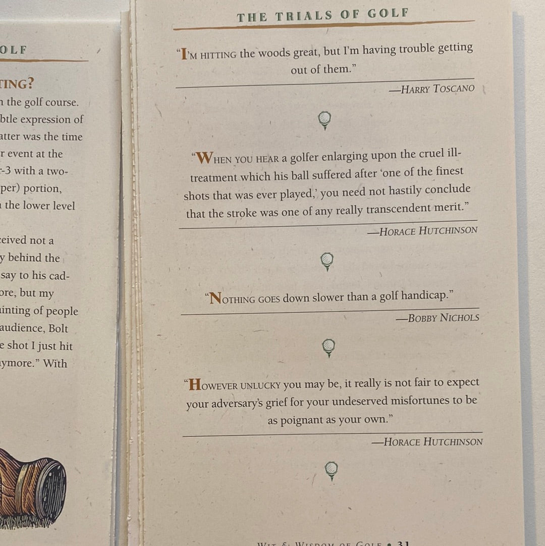 Wit & Wisdom of Golf-Red Barn Collections