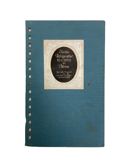 Electric Refrigerator Recipes and Menus-Red Barn Collections