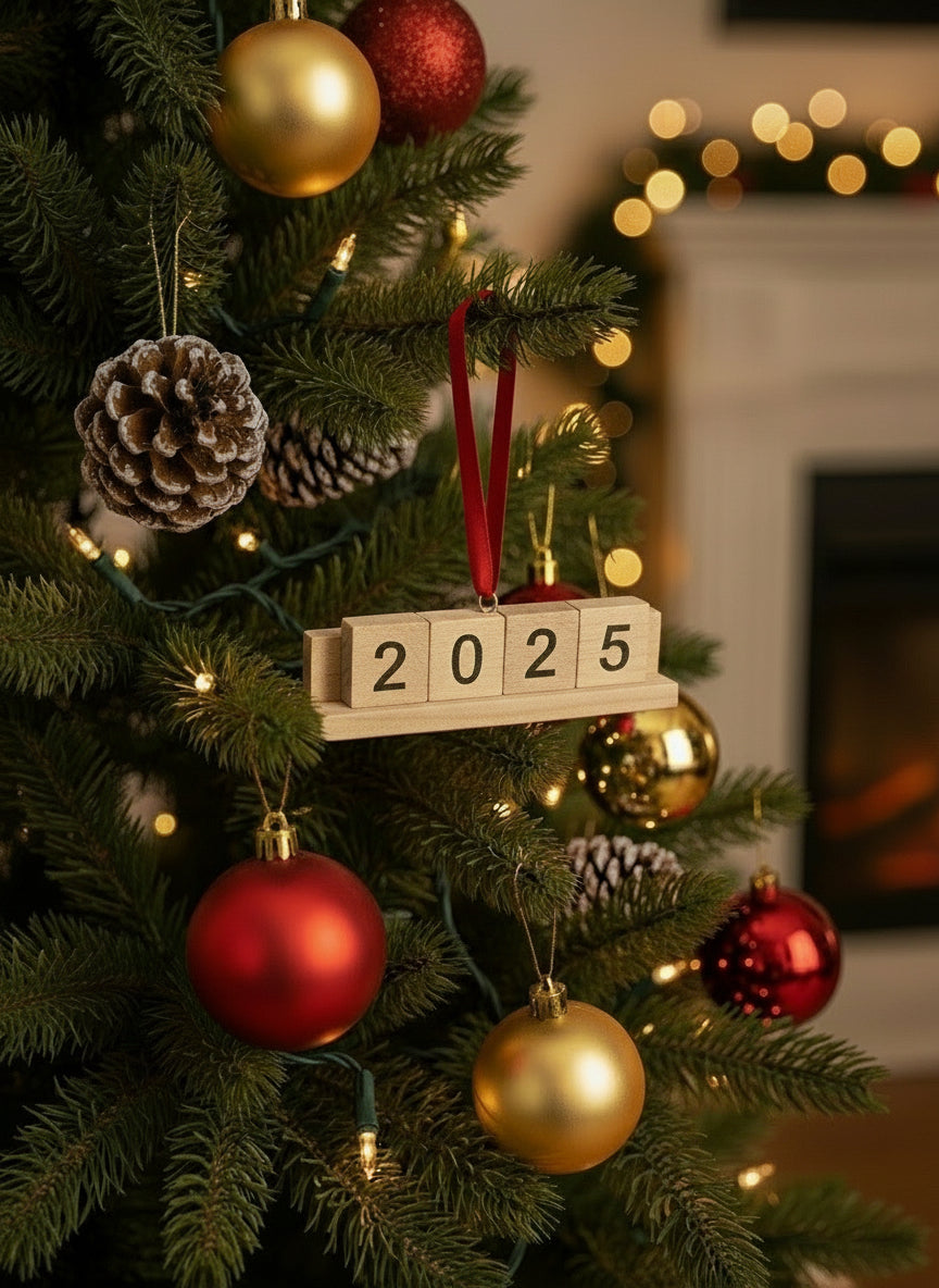 2025 Scrabble Ornament-Red Barn Collections
