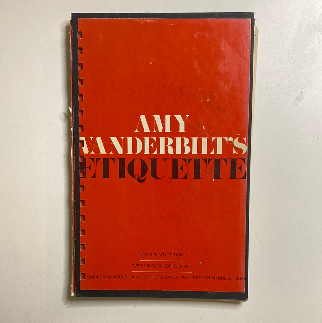 Amy Vanderbilt's Complete Book of Etiquette-Red Barn Collections