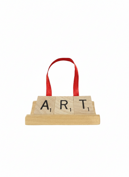 ART Scrabble Ornament-Red Barn Collections