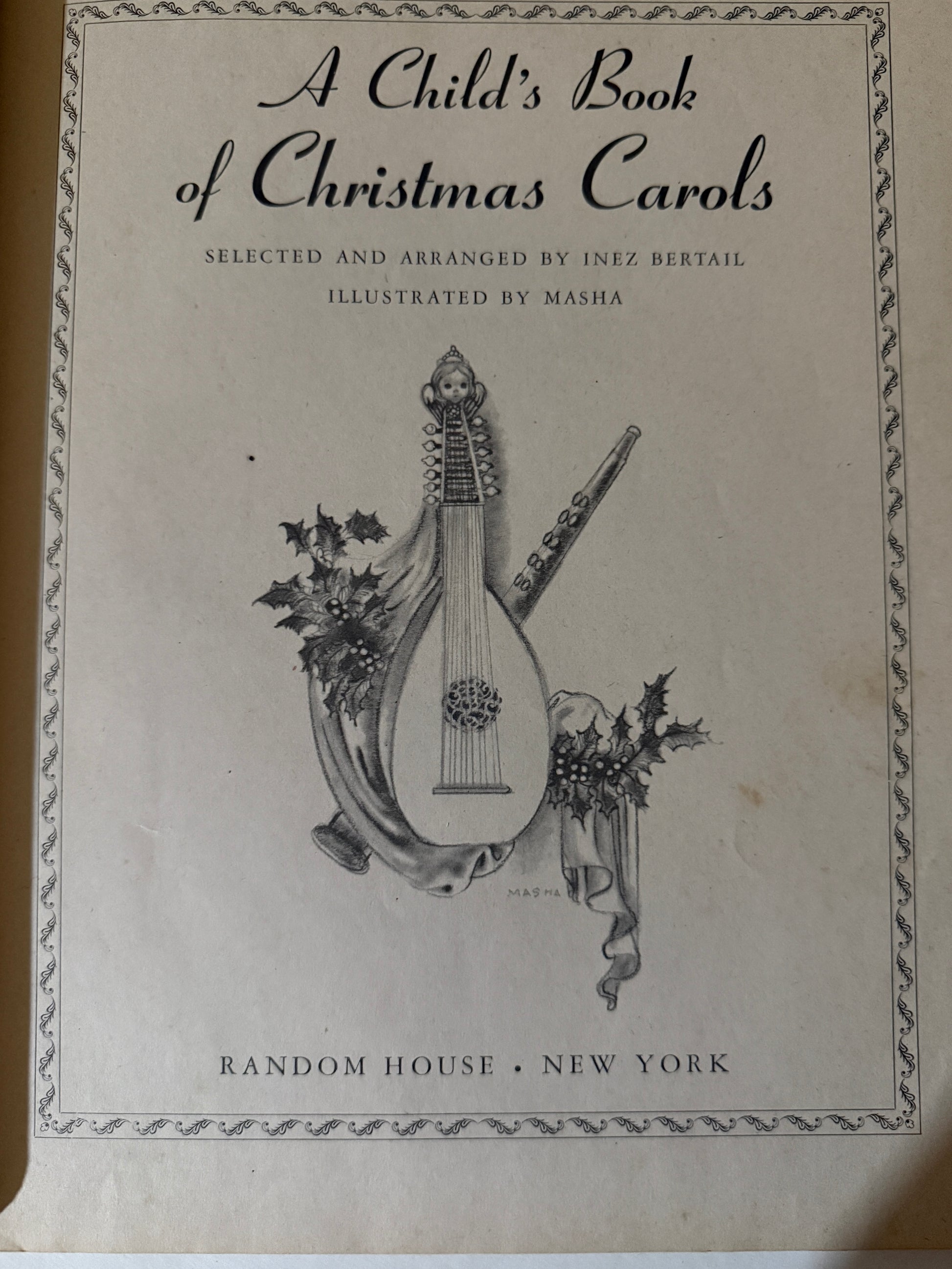 A Child's Book of Christmas Carols ~1942-Red Barn Collections