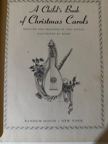 A Child's Book of Christmas Carols ~1942-Red Barn Collections