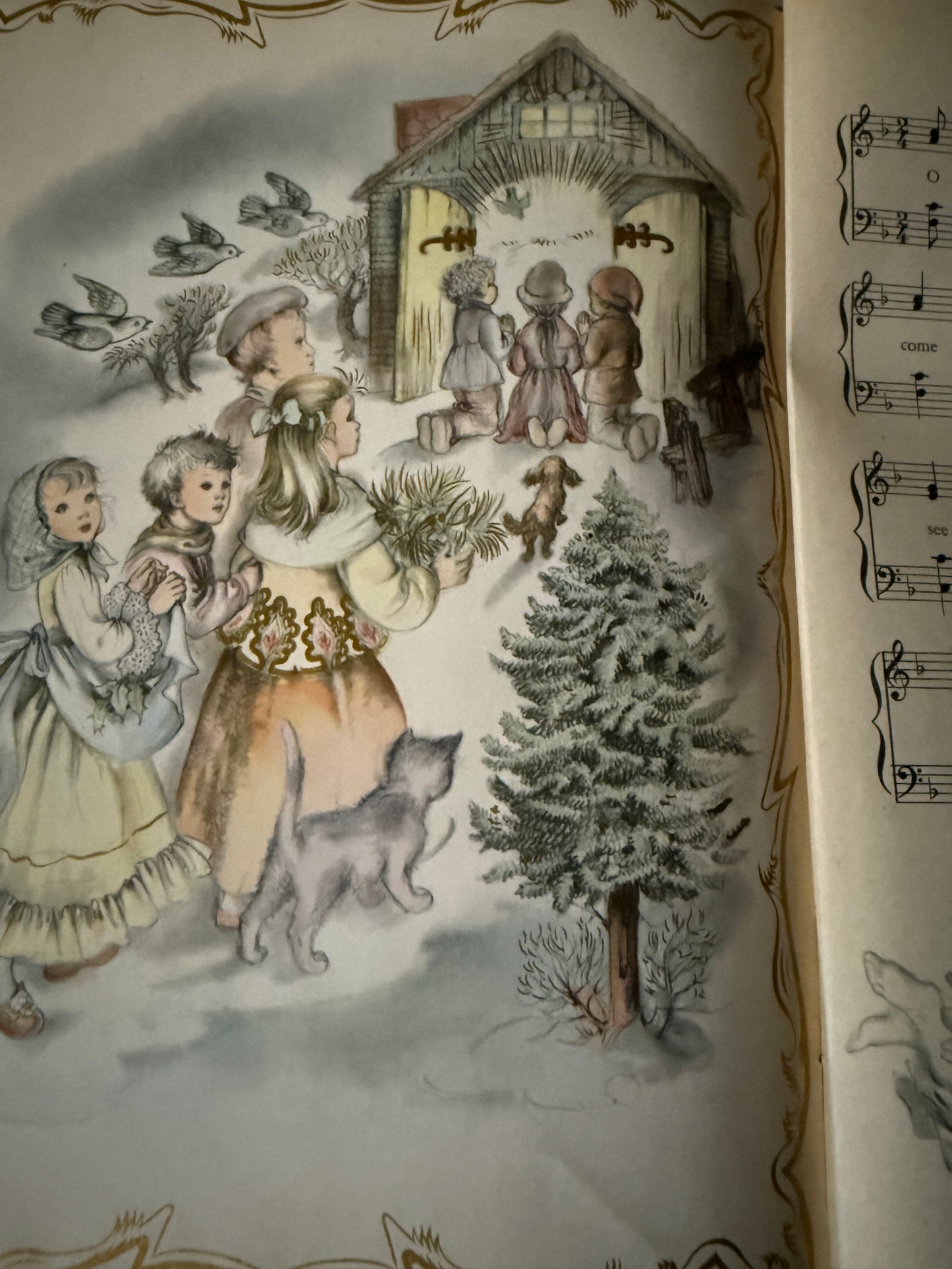A Child's Book of Christmas Carols ~1942-Red Barn Collections
