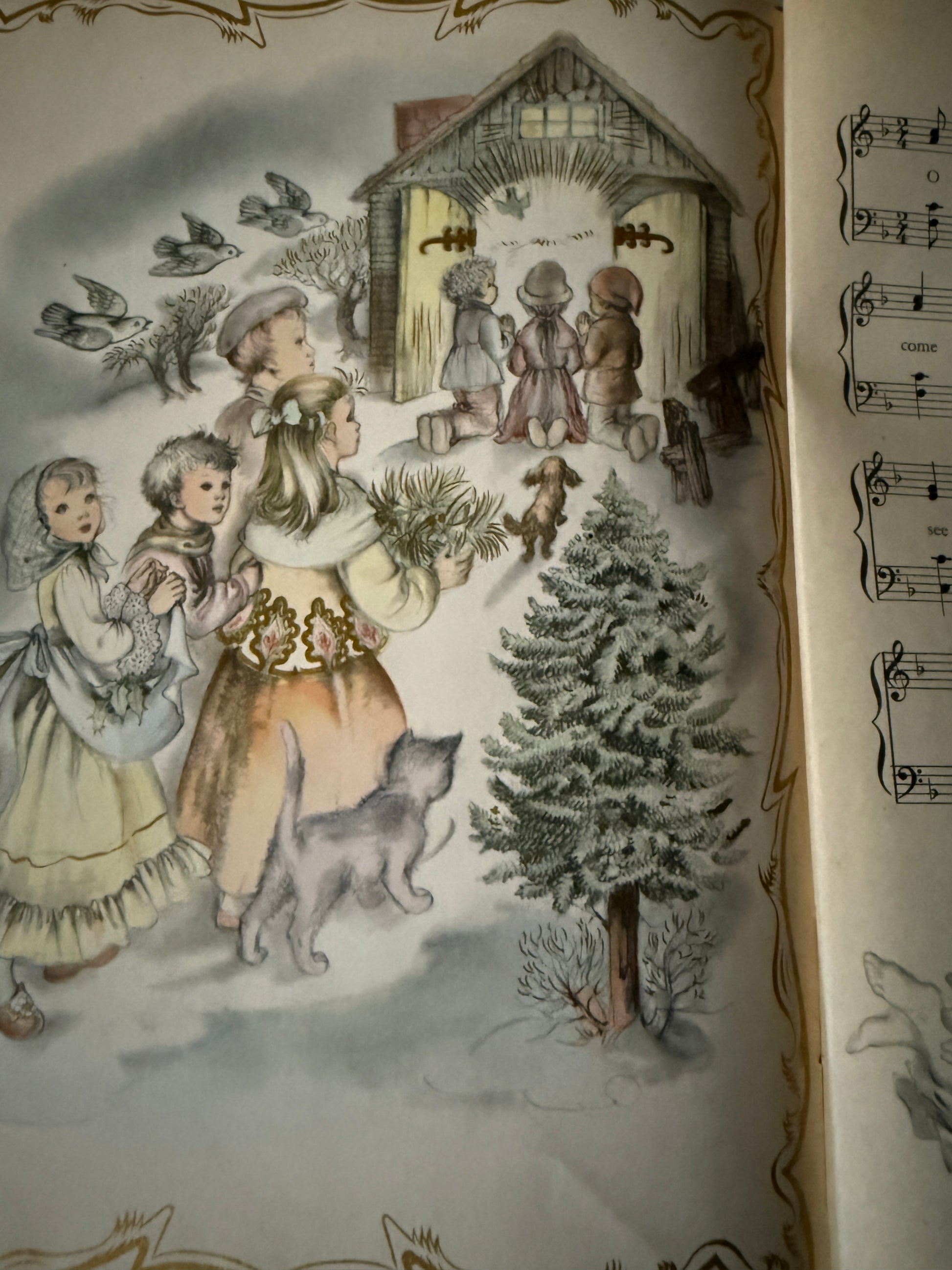 A Child's Book of Christmas Carols ~1942-Red Barn Collections