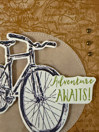Adventure Awaits — Handcrafted Vermont Card by Anne-Red Barn Collections