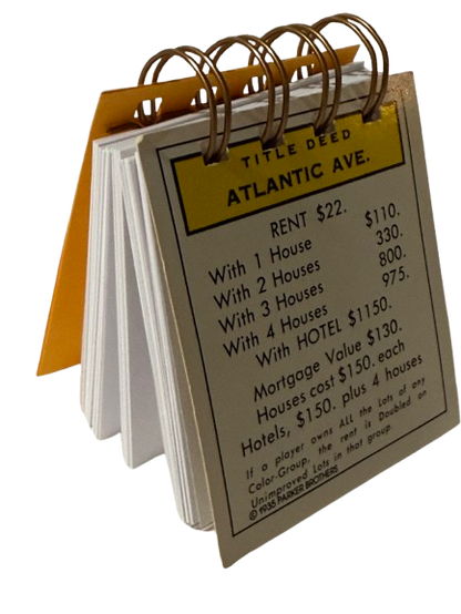 Atlantic Ave Monopoly Mini Journal-Red Barn Collections