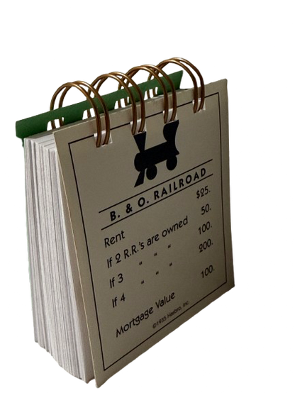 B & O Railroad Monopoly Mini Journal-Red Barn Collections