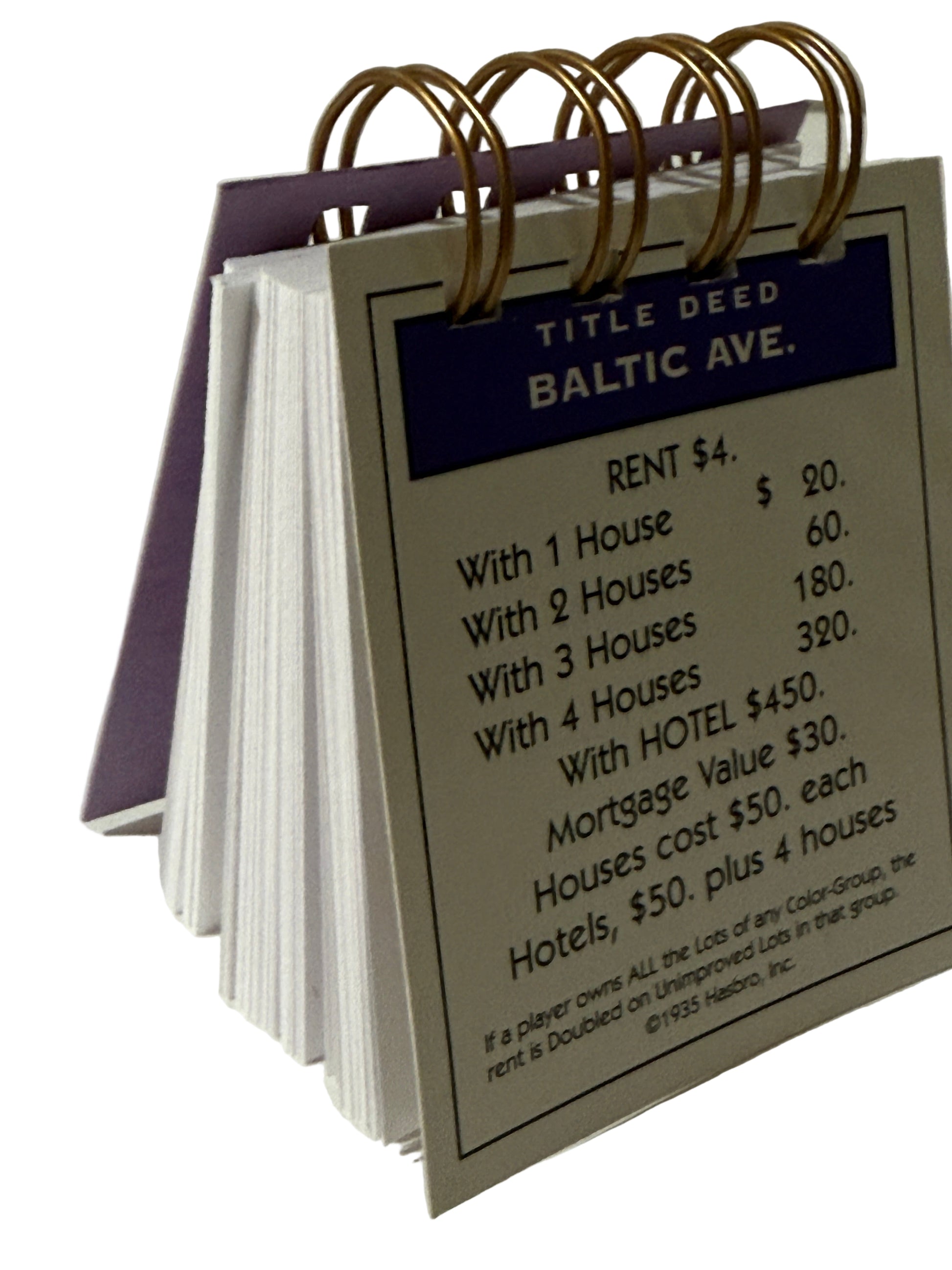 Baltic Avenue Monopoly Mini Journal-Red Barn Collections