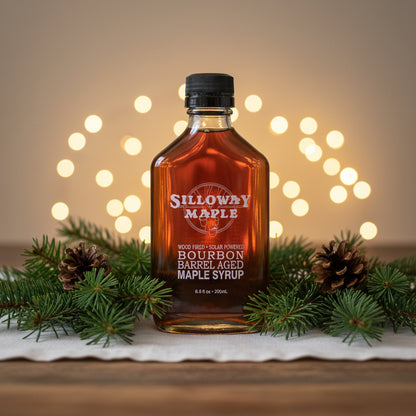 Bourbon Barrel–Aged Vermont Maple Syrup (6.8 oz)-Red Barn Collections