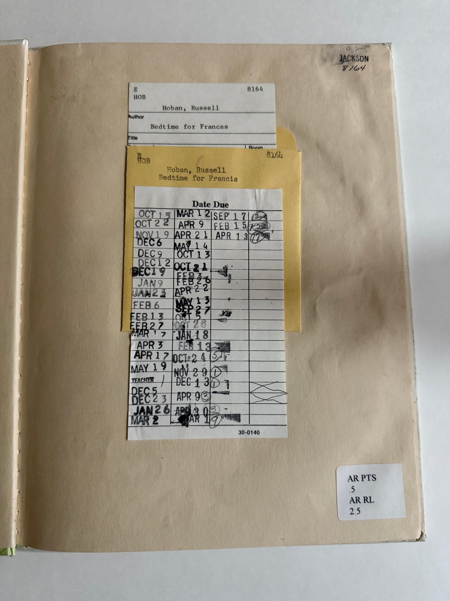 Bedtime For Frances - Library Copy-Red Barn Collections