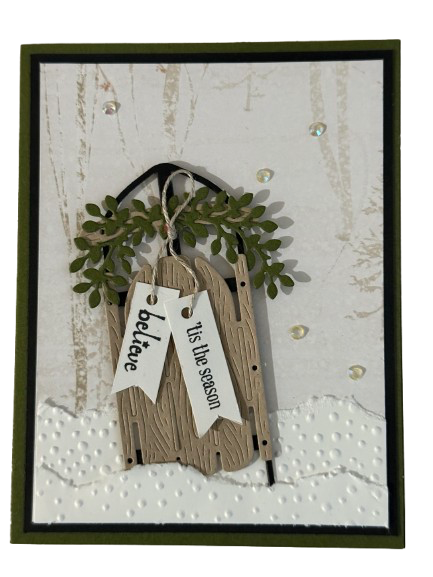 Believe — ’Tis the Season — Handcrafted Card by Anne-Red Barn Collections
