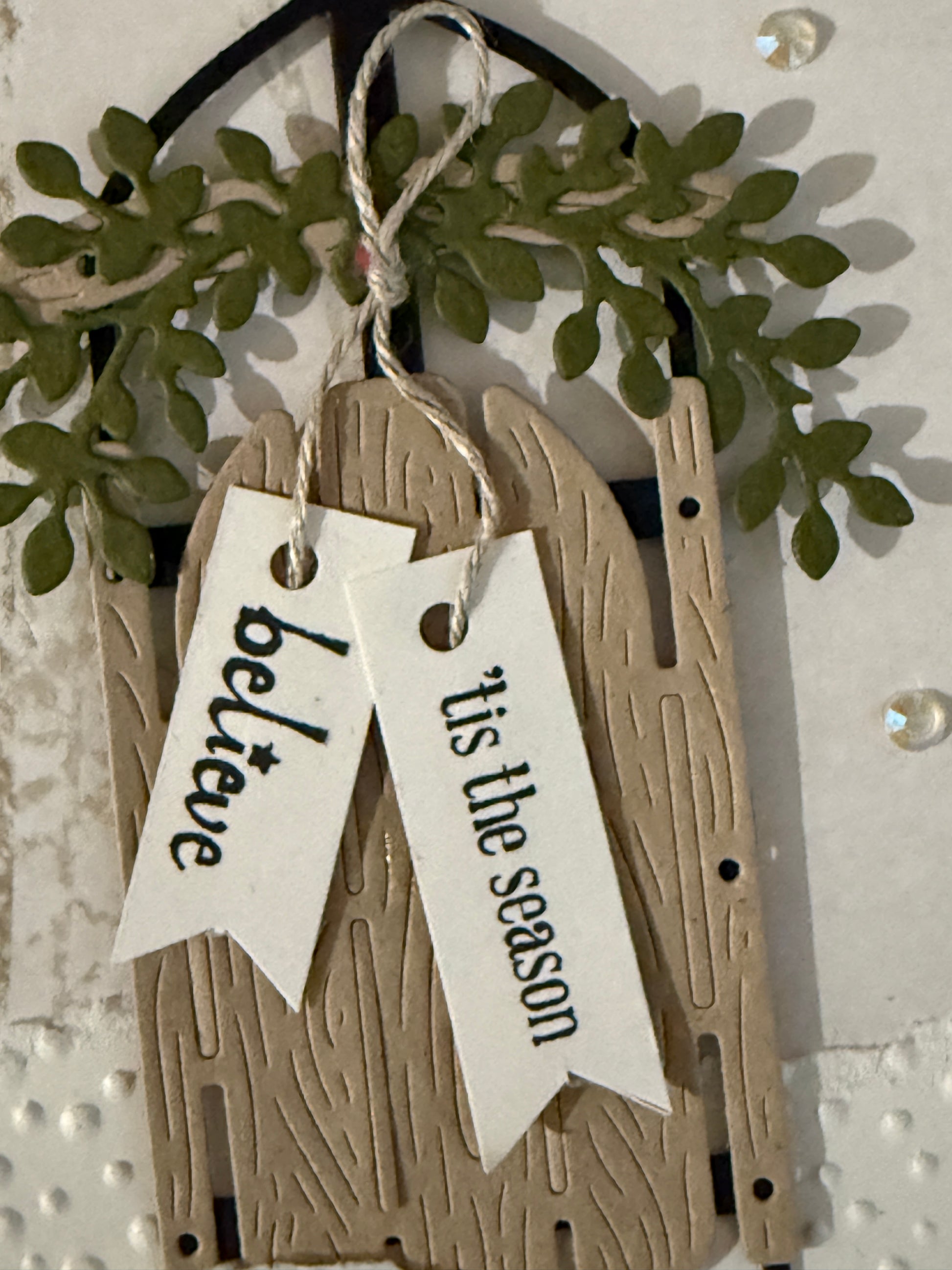 Believe — ’Tis the Season — Handcrafted Card by Anne-Red Barn Collections