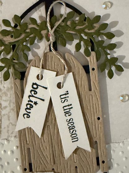 Believe — ’Tis the Season — Handcrafted Card by Anne-Red Barn Collections