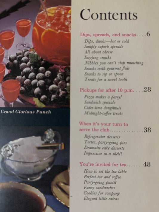Better Homes & Gardens Snacks and Refreshments Journal | 1963-Red Barn Collections