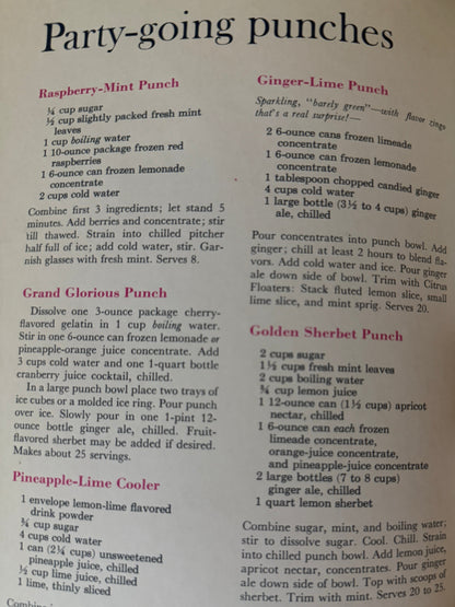 Better Homes & Gardens Snacks and Refreshments Journal | 1963-Red Barn Collections
