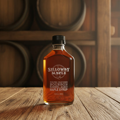 Bourbon Barrel–Aged Vermont Maple Syrup (6.8 oz)-Red Barn Collections