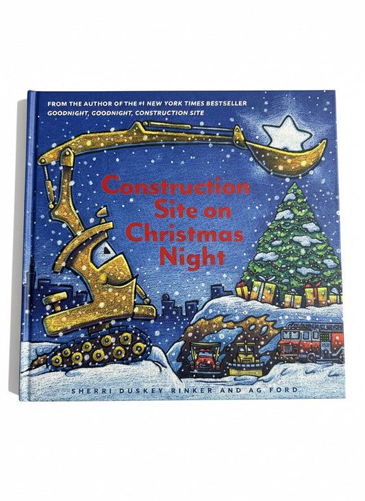 Construction Site on Christmas Night-Red Barn Collections