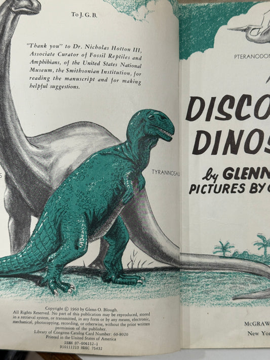 Discovering Dinosaurs (1960) – Handcrafted Book Journal-Red Barn Collections