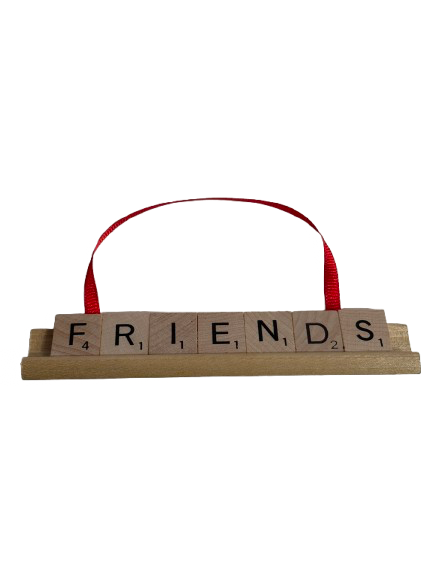 FRIENDS Scrabble Ornament-Red Barn Collections