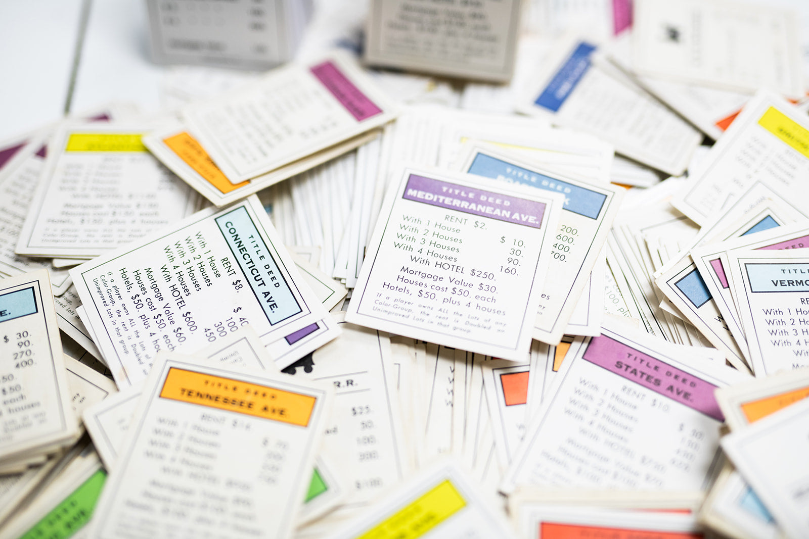 Full Board Set of 28 Monopoly Mini Property Journals-Red Barn Collections