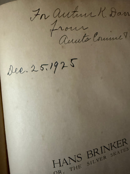 Hans Brinker or the Silver Skates - 1925-Red Barn Collections