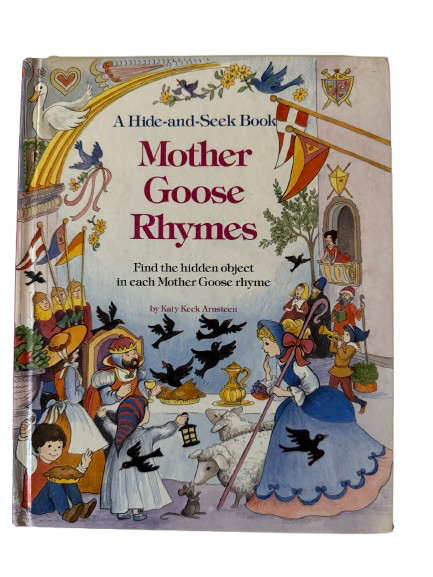 Mother Goose Rhymes - 1990 Vintage Hide and Seek Storybook-Red Barn Collections