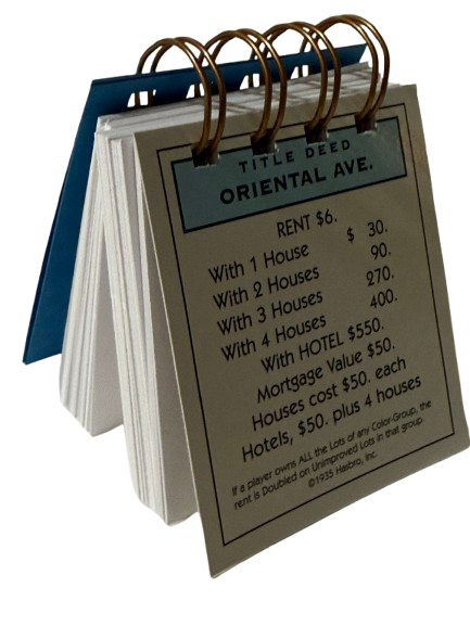 Oriental Ave Monopoly Mini Journal-Red Barn Collections