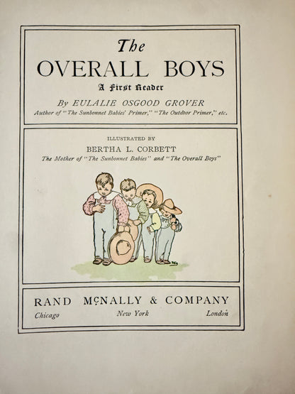 Overall Boys - 1924 Book Journal-Red Barn Collections