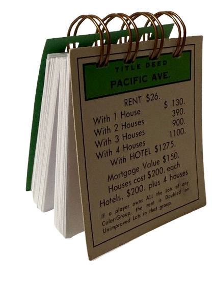 Pacific Avenue Monopoly Mini Journal-Red Barn Collections