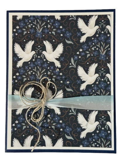 Peace Doves — Handcrafted Card by Anne-Red Barn Collections