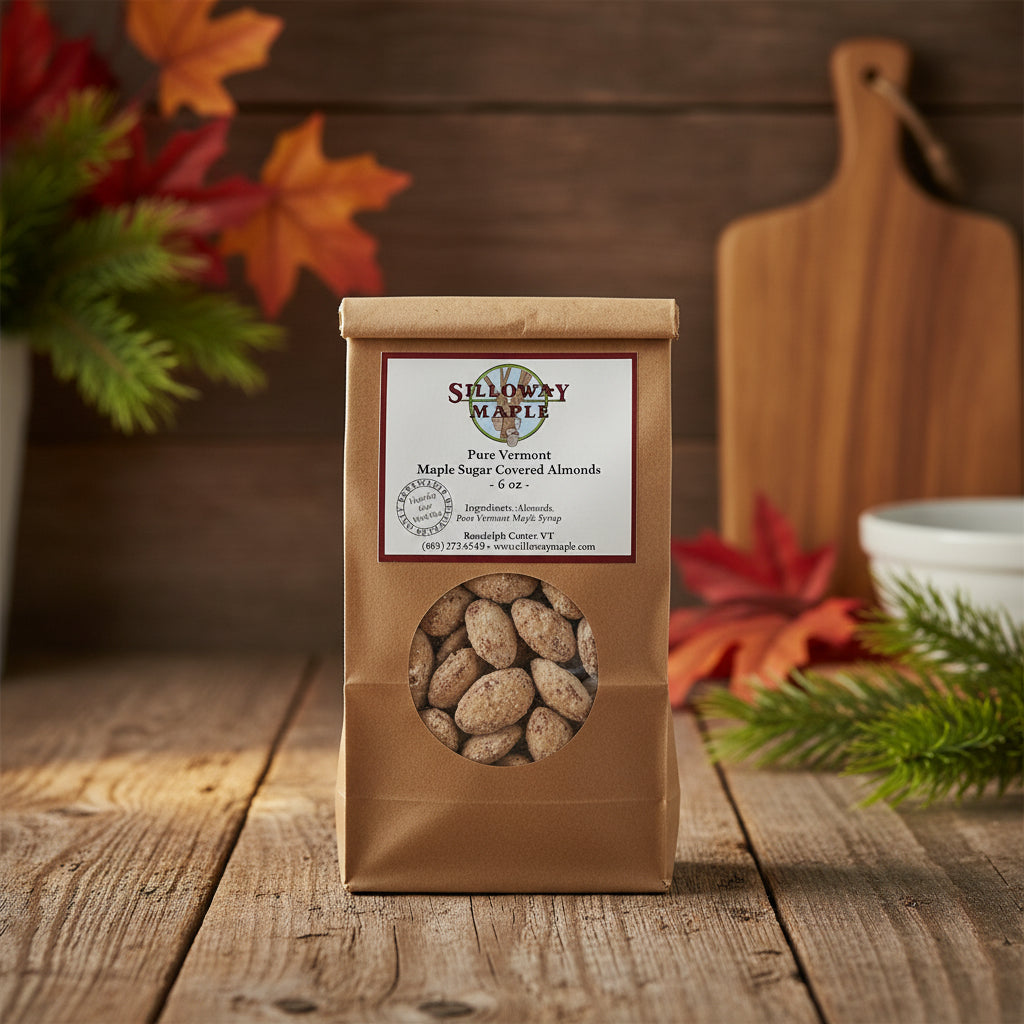 Maple Sugar Almonds | Pure Vermont Two-Ingredient Snack-Red Barn Collections