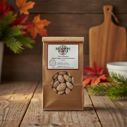 Maple Sugar Almonds | Pure Vermont Two-Ingredient Snack-Red Barn Collections