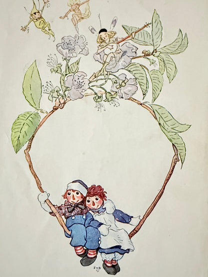 Raggedy Andy Stories — 1920 Upcycled Vintage Journal-Red Barn Collections