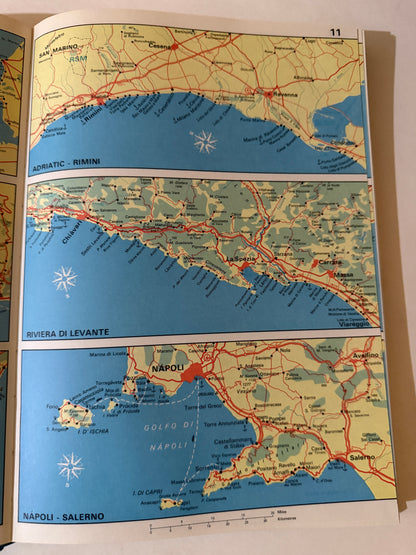 Road Atlas Europe (1970) – Handcrafted Travel Journal-Red Barn Collections