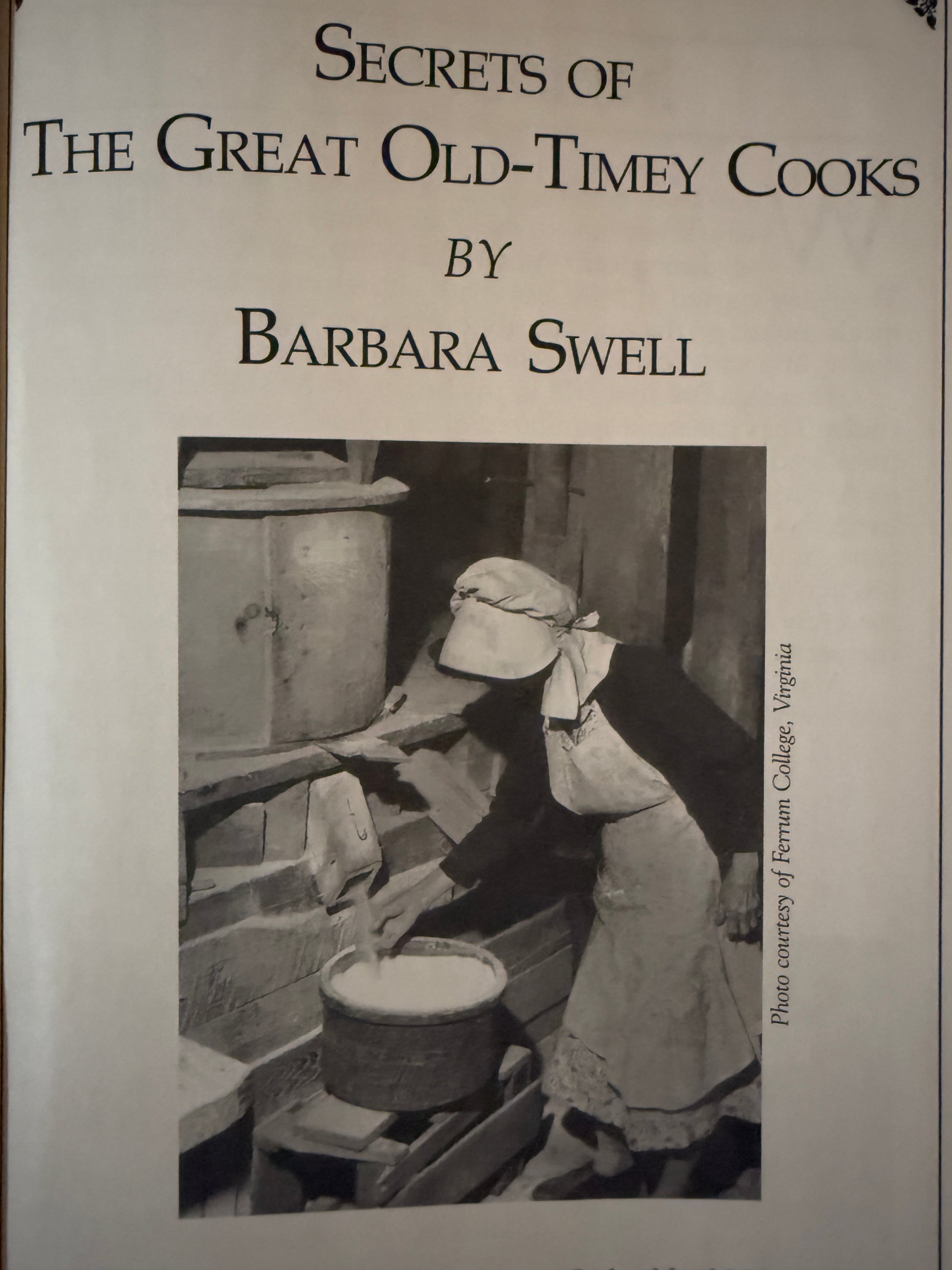 Secrets of the Great Old Timey Cooks – 2001-Red Barn Collections