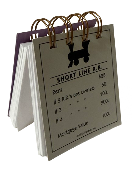 Short Line R. R. Monopoly Mini Journal-Red Barn Collections