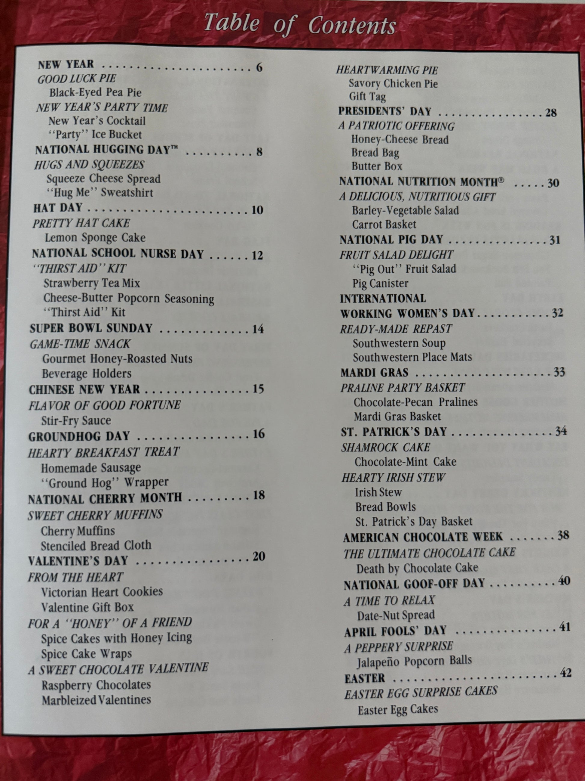 Tasty Holiday Gifts - 1993-Red Barn Collections