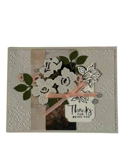 Thanks for Being You Greeting Card - Handmade Card by Anne-Red Barn Collections