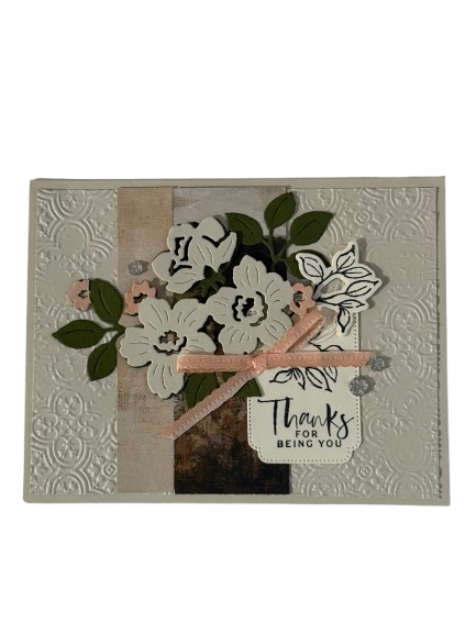 Thanks for Being You Greeting Card - Handmade Card by Anne-Red Barn Collections